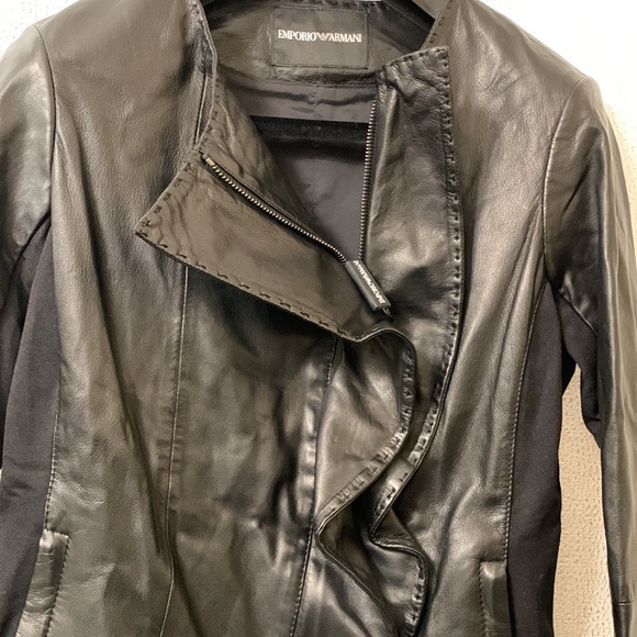 EMPORIO ARMANI Leather Jacket - Picture 6 of 10